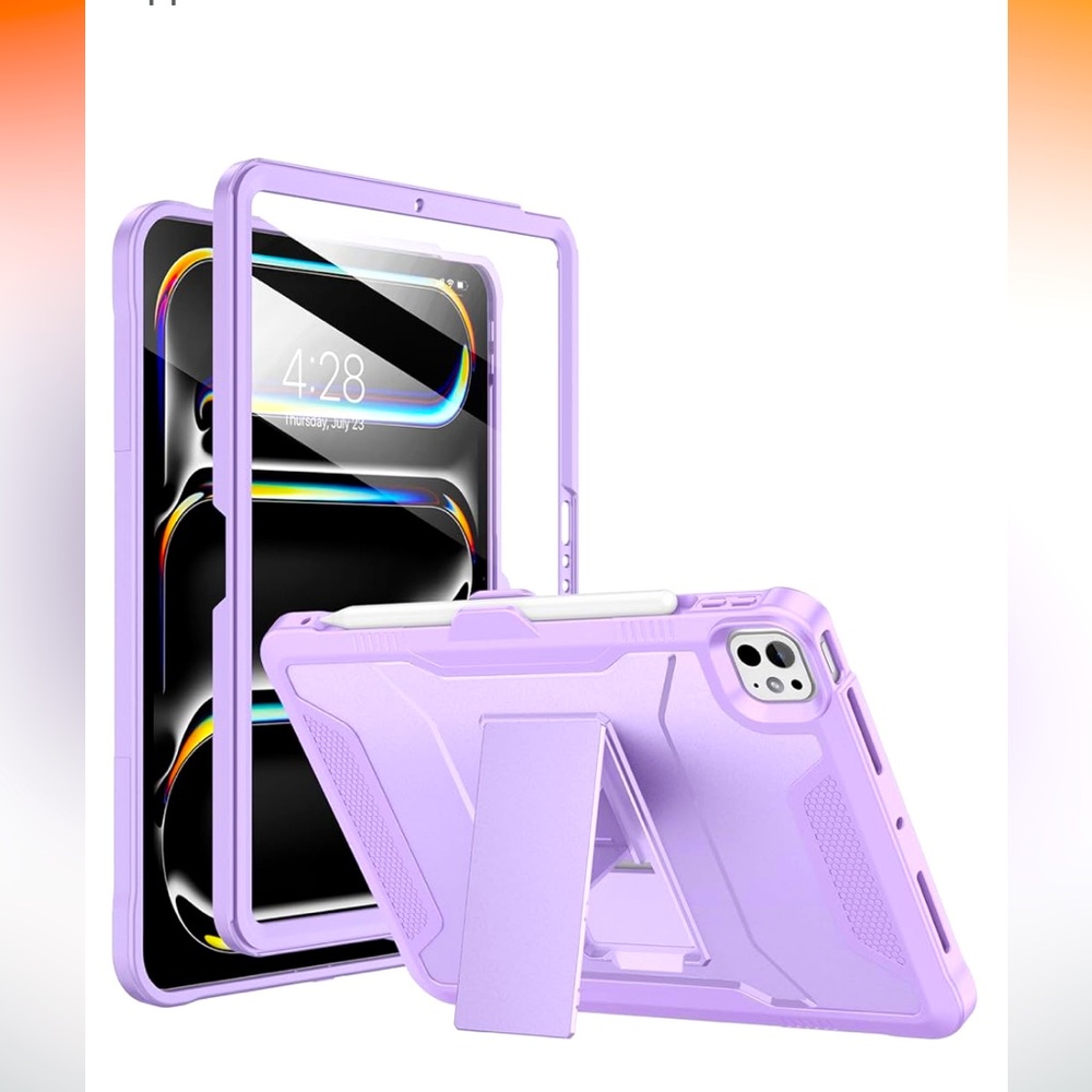 New Kickstand, Rugged Full body protective Lover for Apple iPad Pro 11”  5th Gen